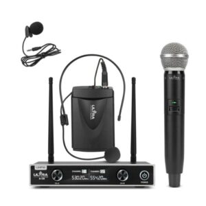 Micrófono Inalámbrico UHF Diadema/Solapa Puño | Ultra D-120